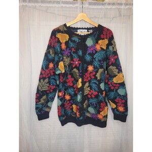 Signatures by Northern Isles Womens Vintage Wool Cardigan Sweater Size Large